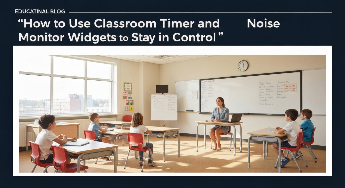 How to Use Classroom Timer and Noise Monitor Widgets to Stay in Control
