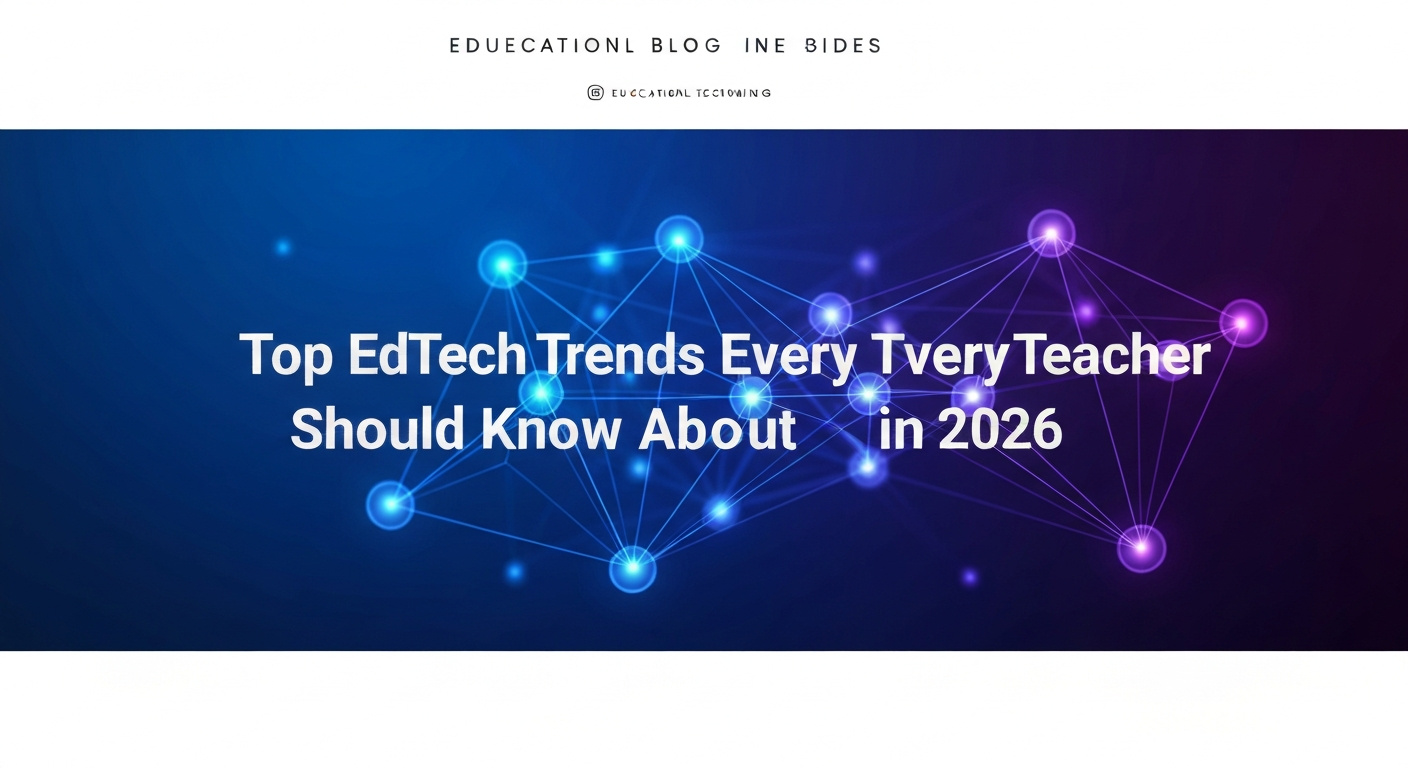 Top EdTech Trends Every Teacher Should Know About in 2026