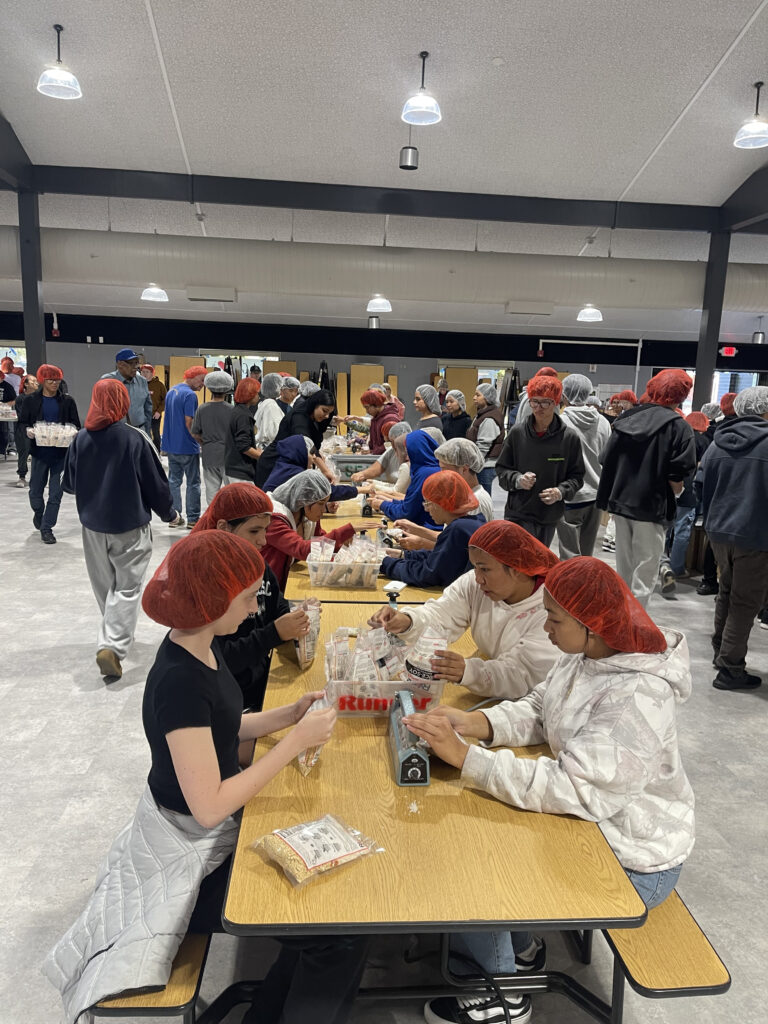 How one California school came together to pack 20,000 meals for the holidays