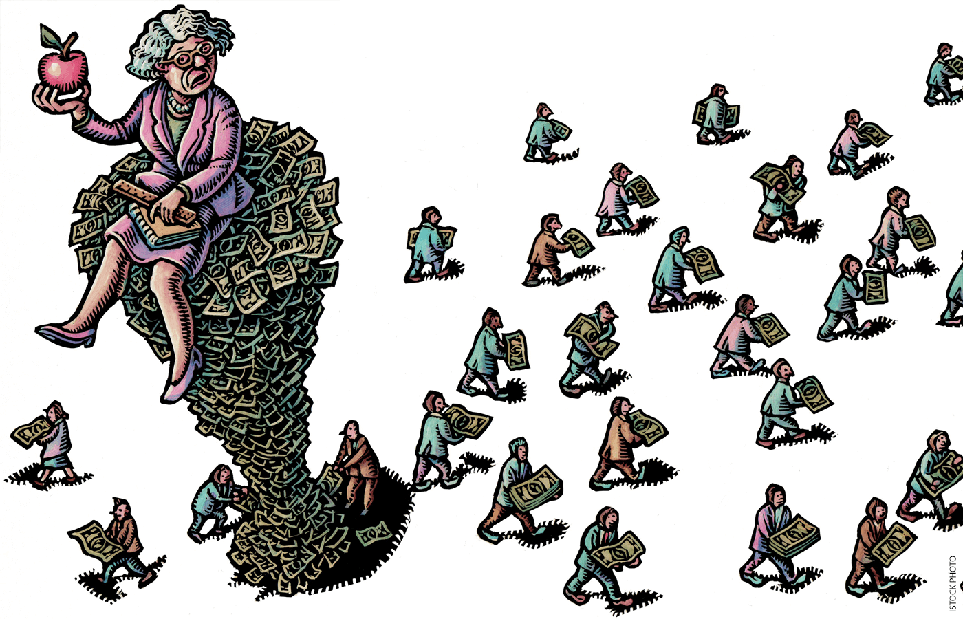 Teacher Salaries Fall Despite Dramatic Jumps in Per-Pupil Spending