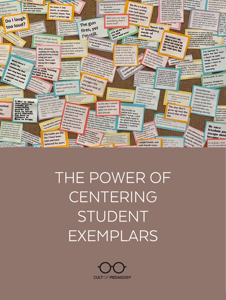 The Power of Centering Student Exemplars